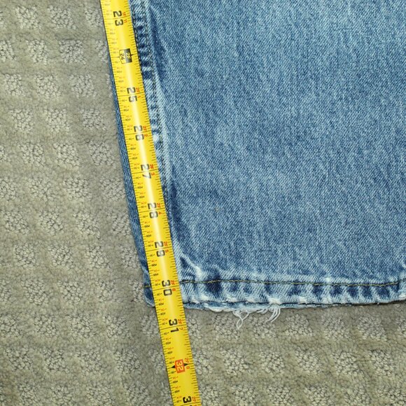 Vintage Lee Relaxed Fit Light Wash Blue Jeans Mens Size 36x30 100% Cotton Denim - Picture 5 of 9